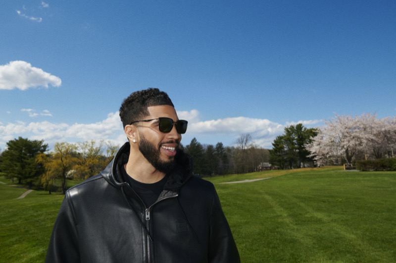 Coach Family Member Jayson Tatum is all smiles for the brand’s fall 2024 eyewear advertisement.