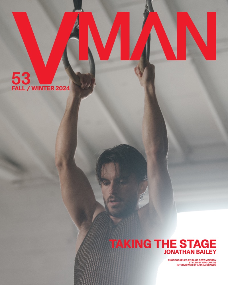 Jonathan Bailey covers the latest issue of VMAN.