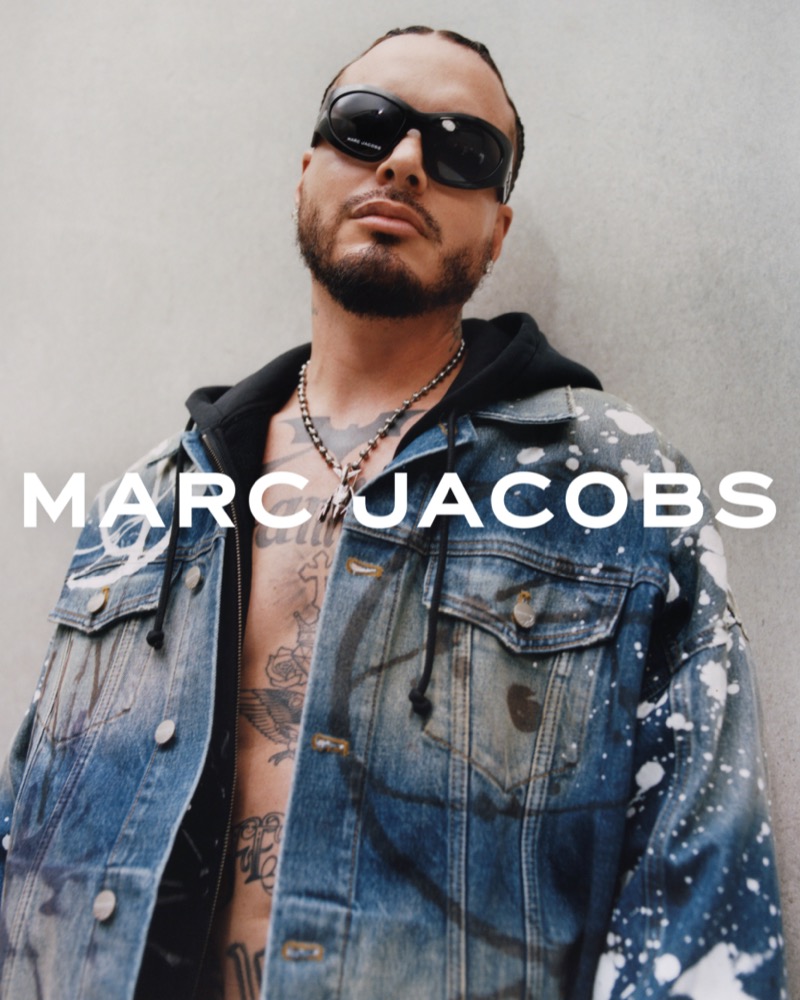 J Balvin fronts the Marc Jacobs x Futura capsule collection campaign.