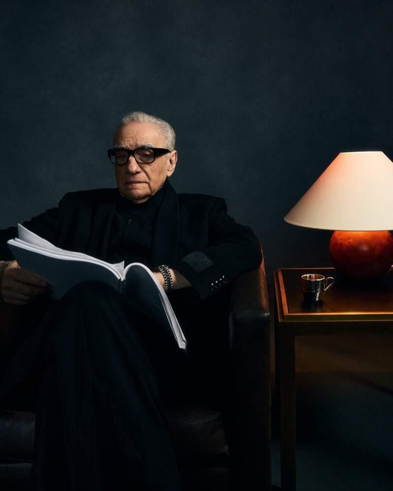 Martin Scorsese appears in the Giorgio Armani x Kith advertisement. 