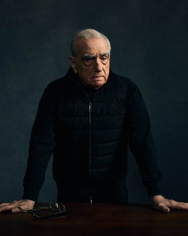 Martin Scorsese appears in a striking image for the Giorgio Armani x Kith campaign.