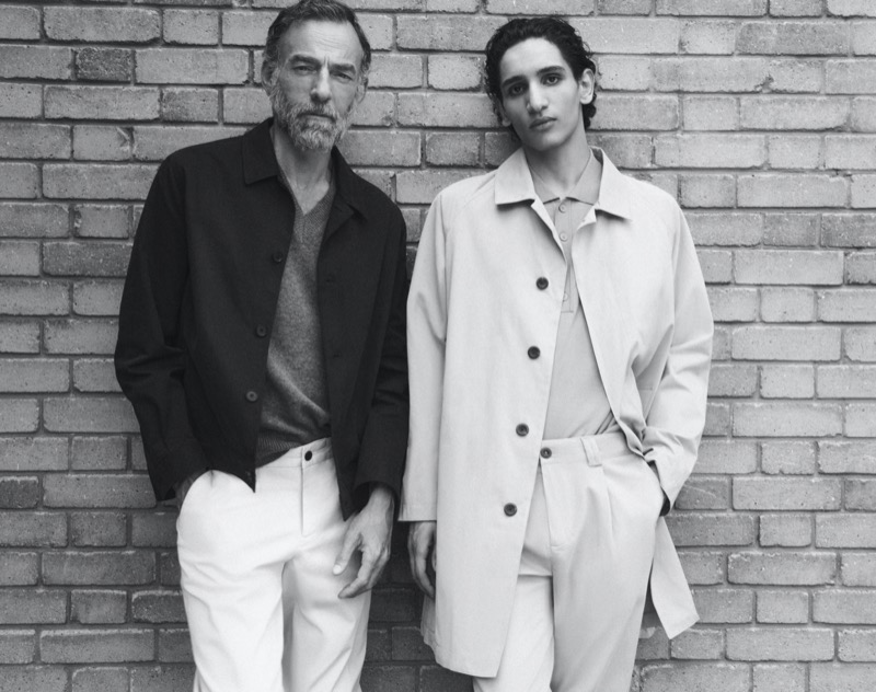 Alain Gossuin and Bilal Bourhattas model wardrobe essentials from Massimo Dutti.