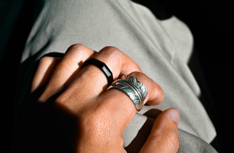 Rings can be stacked side by side or on top of each other for added style. 