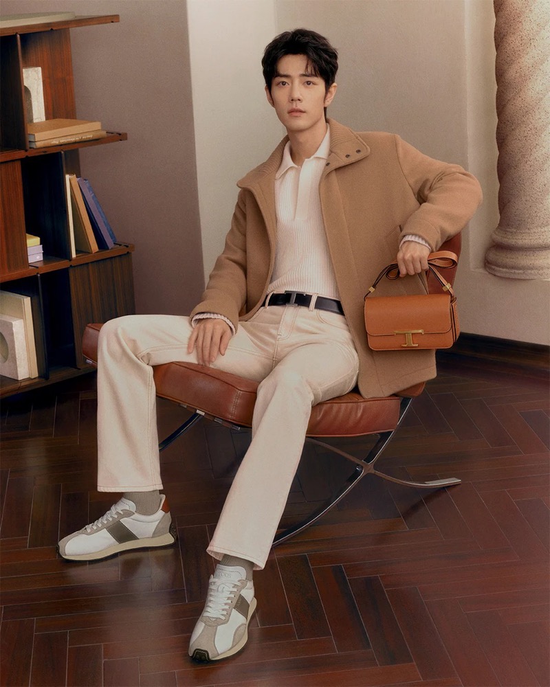 Xiao Zhan stars in the Tod’s fall-winter 2024 campaign.