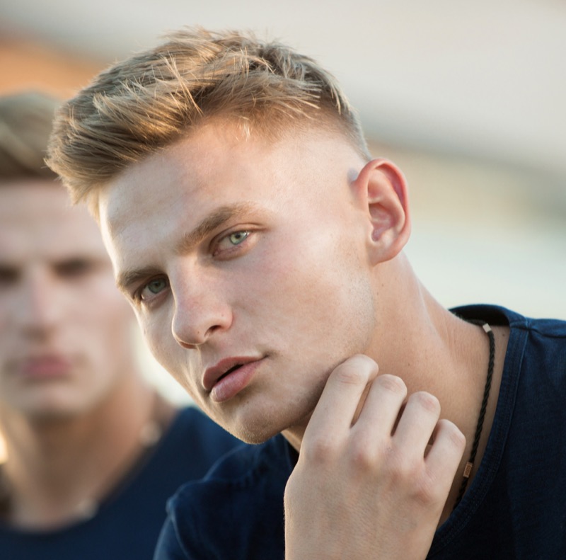 The crew cut and razor fade unite simplicity and sharpness. 