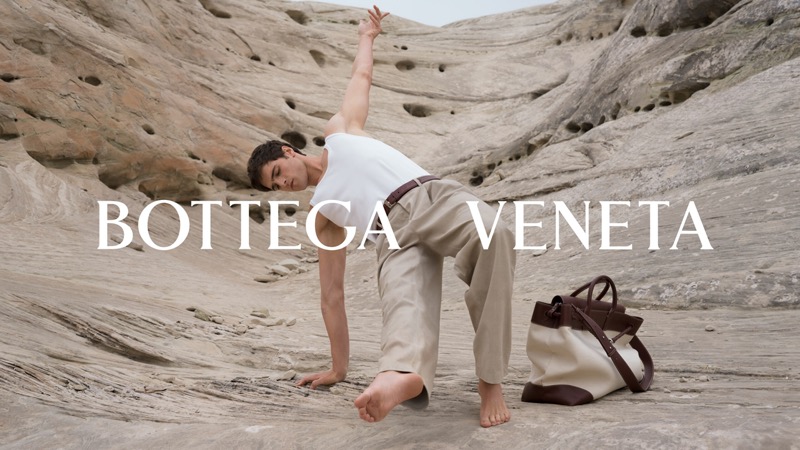 Jacob Elordi stars in the Bottega Veneta travel collection advertisement.