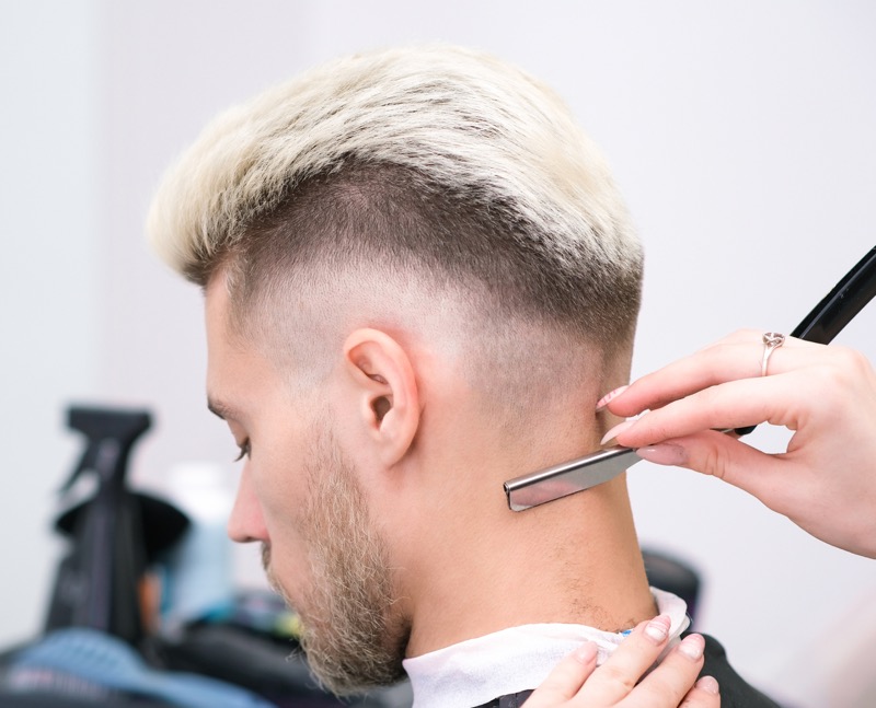 The razor fade offers an edgy update to classic hairstyles.