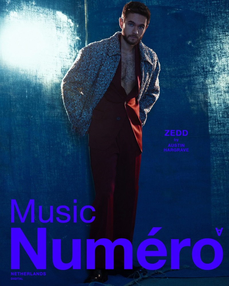 Zedd covers Numéro Netherlands, wearing Lanvin.